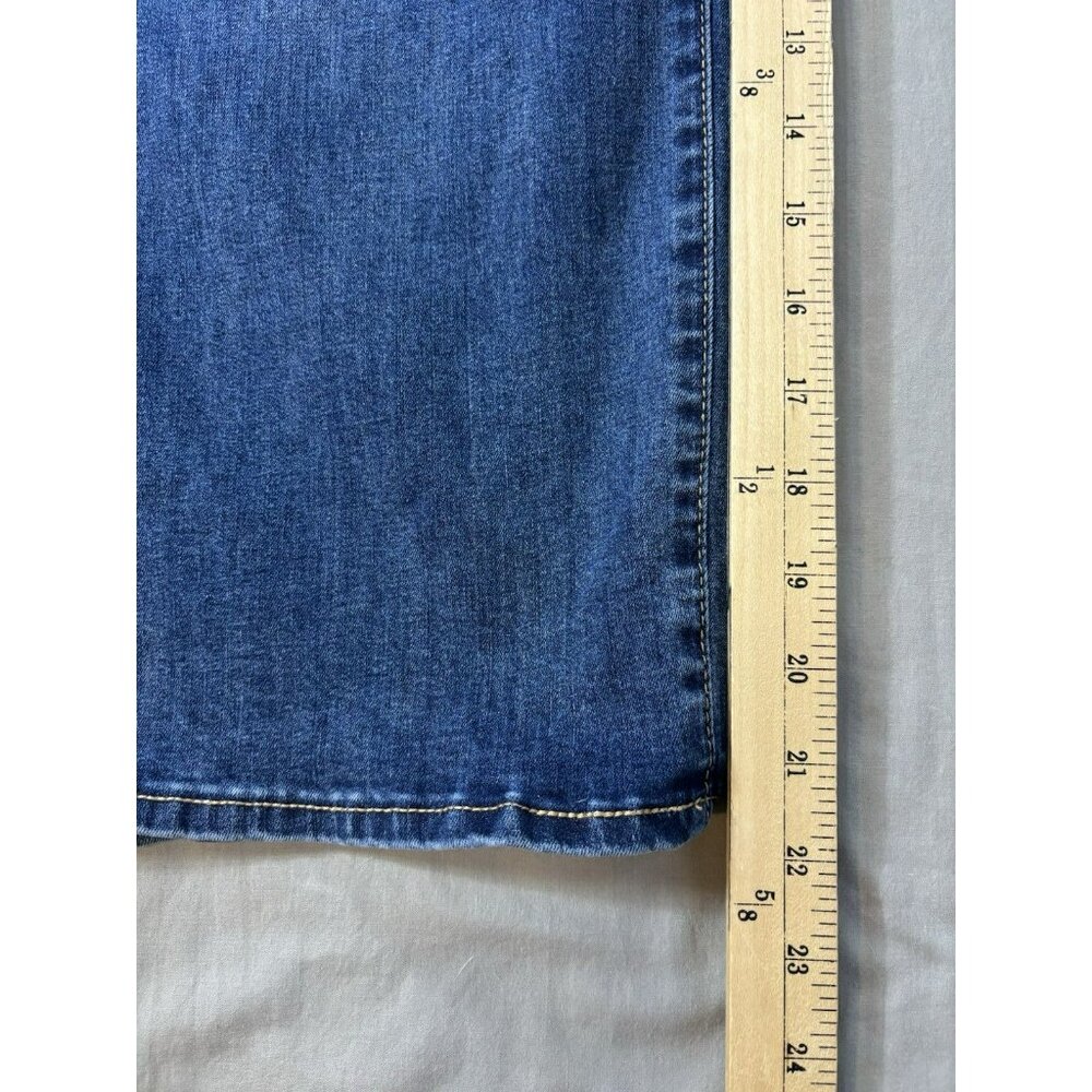 NYDJ Jeans Size 24 W Womens Blue Stretch Pants Mid Rise Relaxed joni capri - Picture 2 of 6